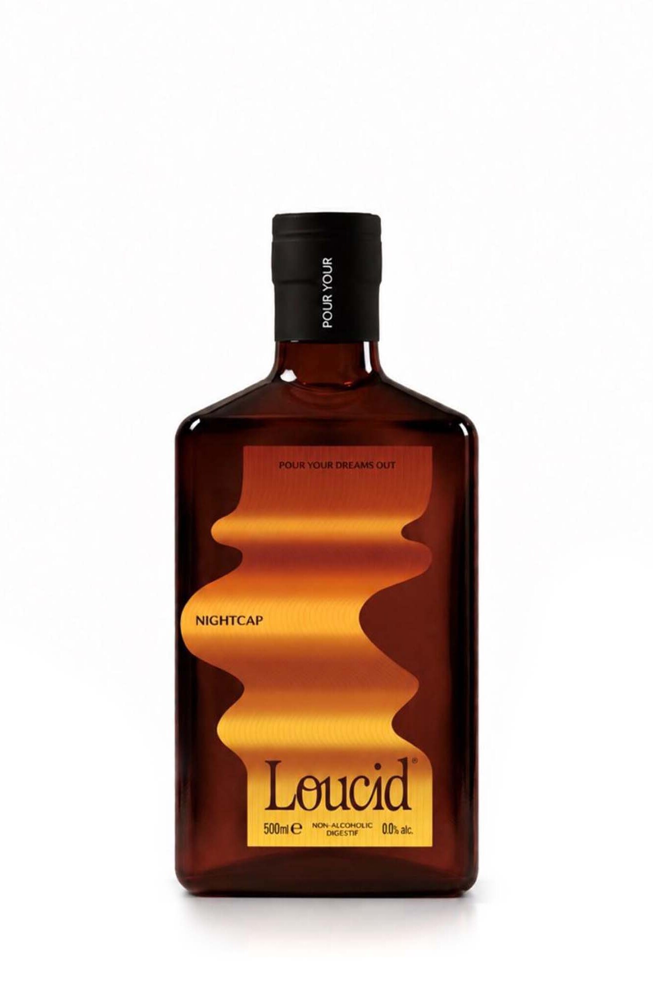 Loucid Night Cap is een alcoholvrije digestief, geproduceerd door Philippe Geubels.