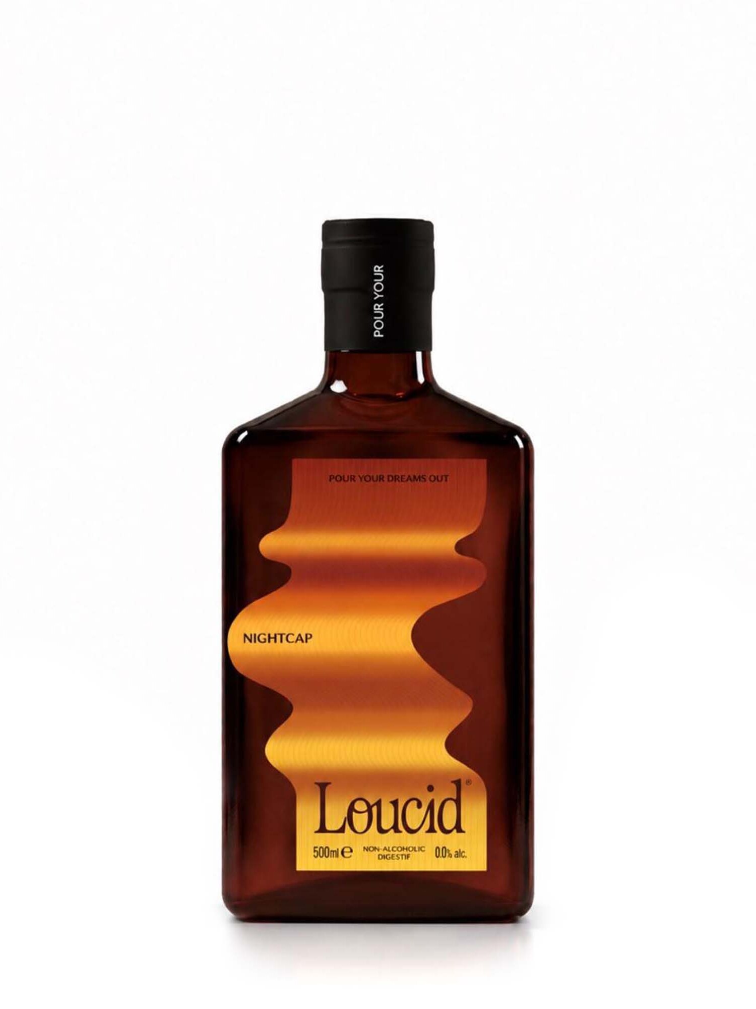 Loucid Night Cap is een alcoholvrije digestief, geproduceerd door Philippe Geubels.